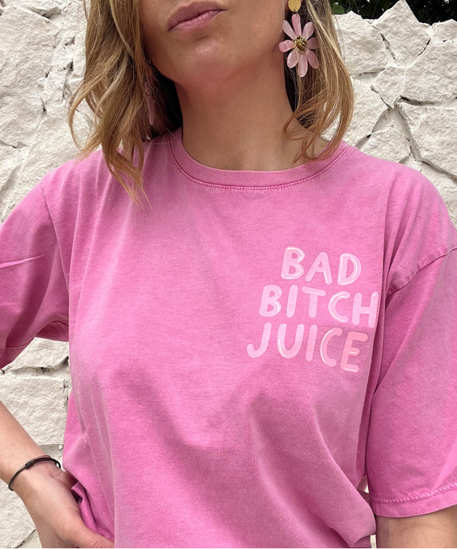 Tee-shirt rose bad juice
