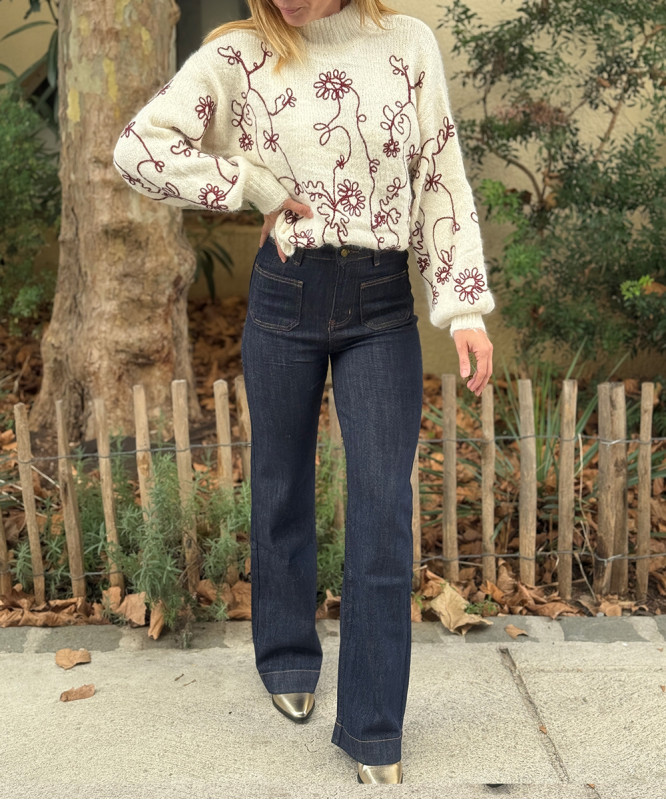 Jean flare brut